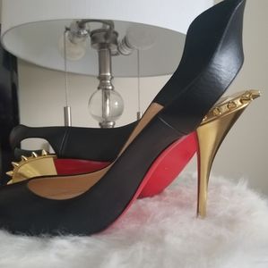Christian Louboutin Survivita Leather Spike Heels